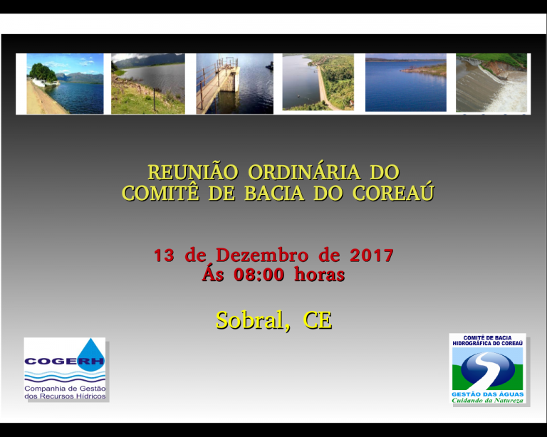 REUNIÃO ORDINÁRIA CBH COREAÚ