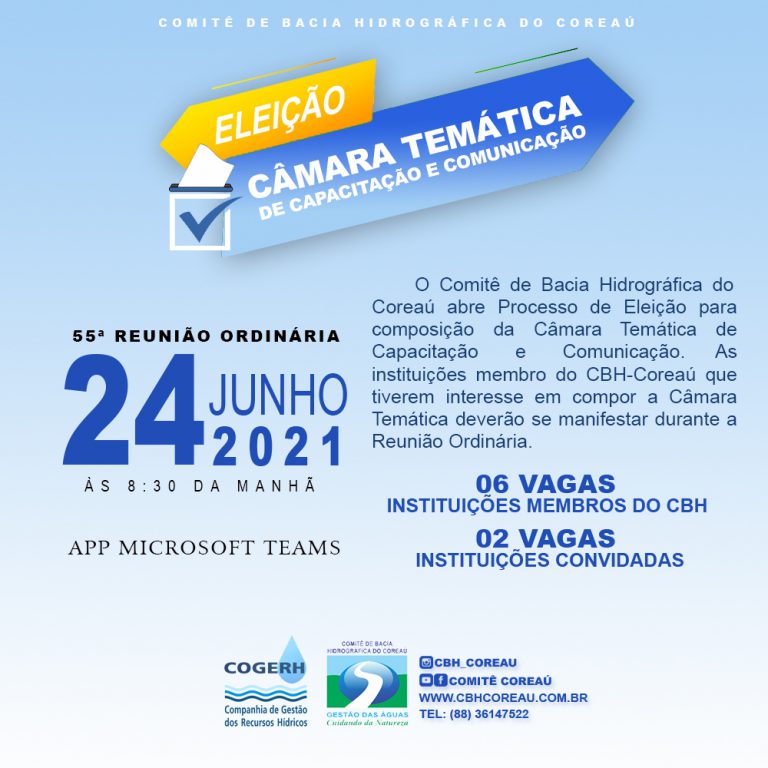 CBH Coreaú abre processo para composição da Câmara Temática de Capacitação e Comunicação