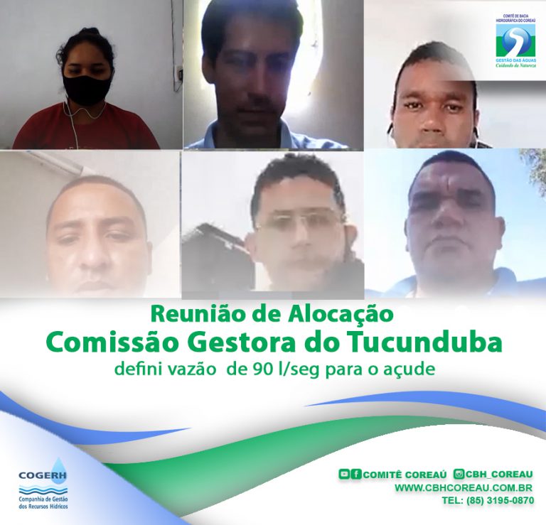 Comissão Gestora do Açude Tucunduba defini vazão de 90 L/s para o reservatório