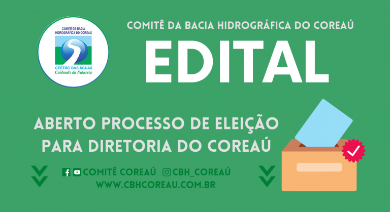 EDITAL: ABERTO PROCESSO ELEITORAL 2022 PARA DIRETORIA DO CBJ COREAÚ