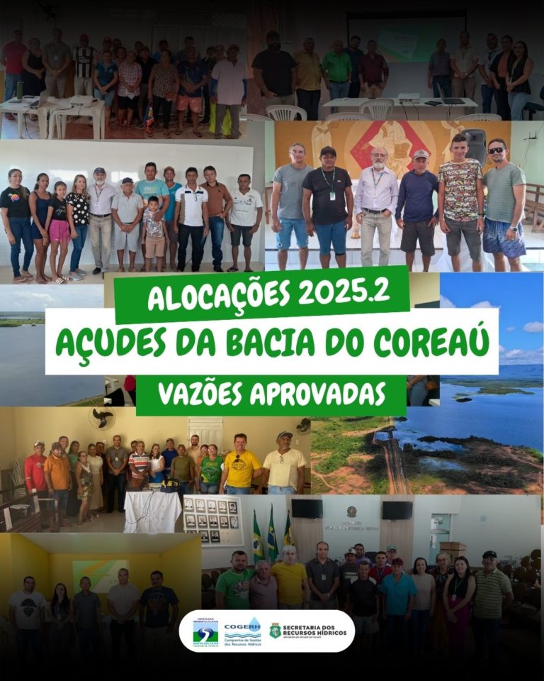 Confira as liberações de água aprovadas para cada açude da região do Coreaú